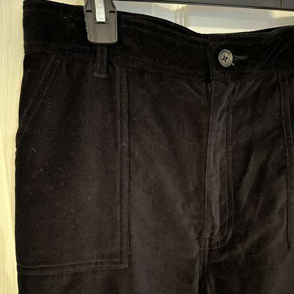 FRYE Camber Black Velvet Crop Wide Leg Pants Women’s Size 29 - Picture 6 of 13